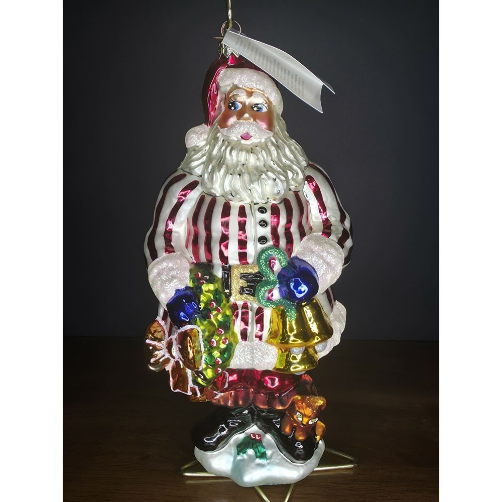 Christopher Radko "Ring In The Holiday" Limited Edition Santa Ornament (2000)
